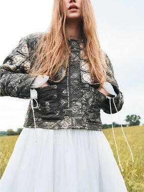 Quilted Bandana-Print Jacket